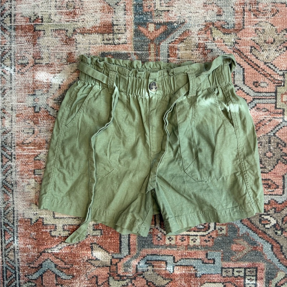 Democracy Sage Green High-Rise Shorts